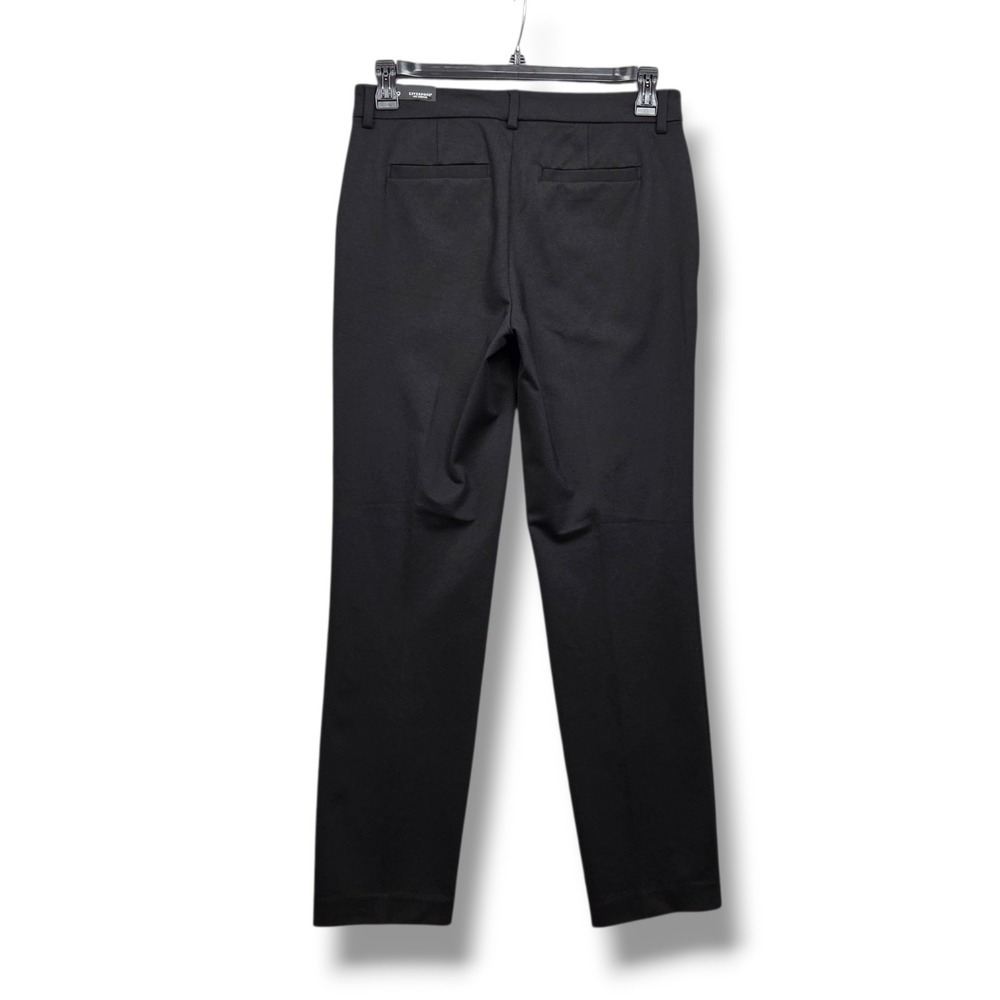 Liverpool Kelsey Trouser Womens 8 Tall Black Mid Rise Slim Leg Pants - Picture 5 of 12